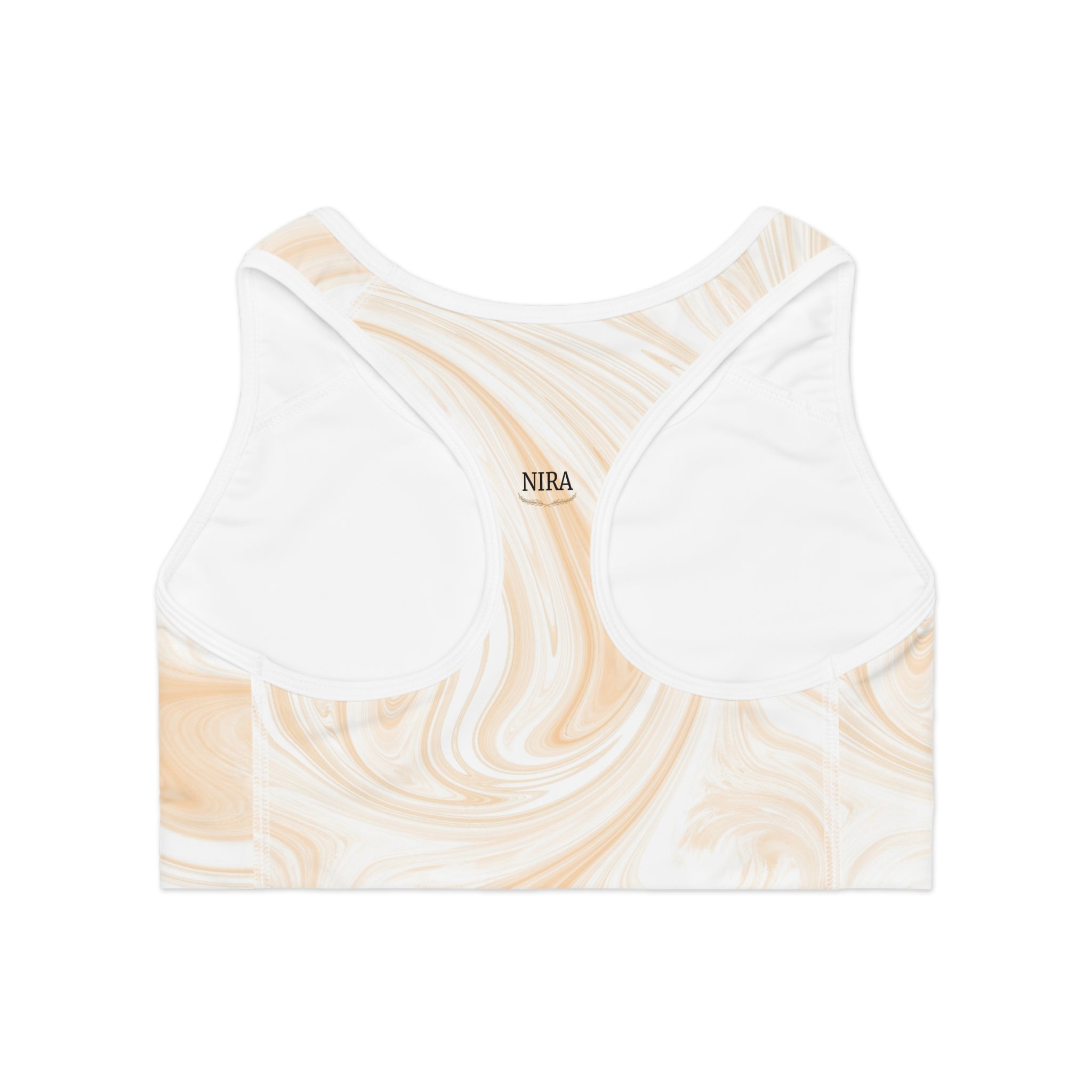 Marble Pattern Sports Bra, Comfortable Activewear, Workout Top, Yoga Apparel, Stylish Fitness Bra, Gym Essentials