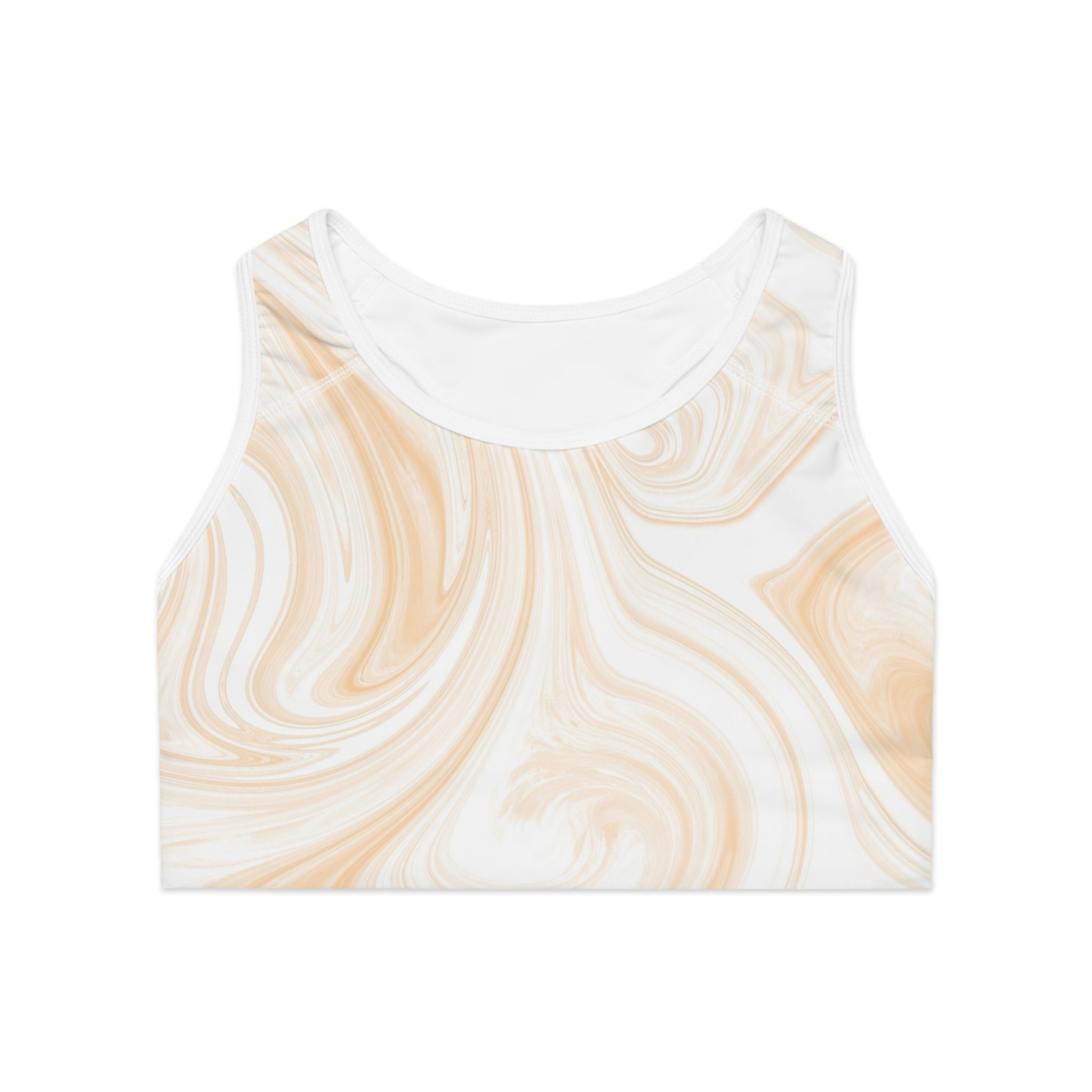 Marble Pattern Sports Bra, Comfortable Activewear, Workout Top, Yoga Apparel, Stylish Fitness Bra, Gym Essentials